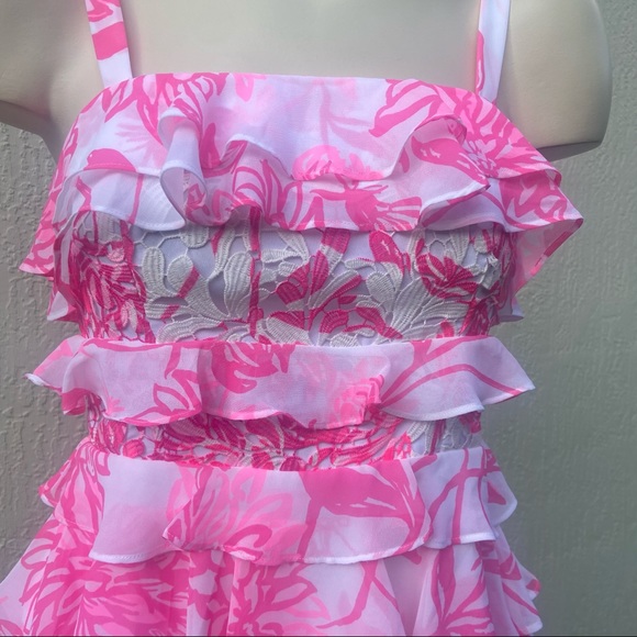 Lilly Pulitzer “Olive Top” Pink & White - Picture 2 of 5